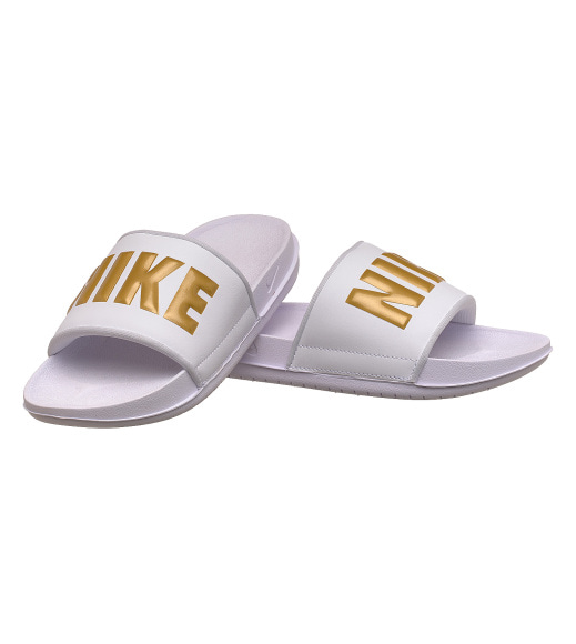 Тапочки жіночі Nike Wmns Offcourt Slide White Metallic Gold (BQ4632-106)