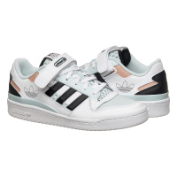 Белые кроссовки мужские Adidas Forum Low Originals (H01678)