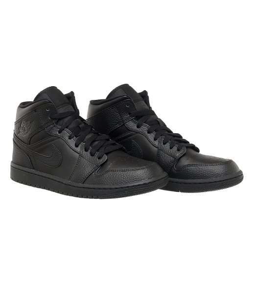 Кроссовки мужские Jordan 1 Mid Triple Black (554724-091)