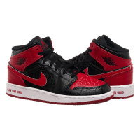 Кроссовки женские Jordan Air Jordan 1 Mid “Bred”(Gs) (DM9650-001)