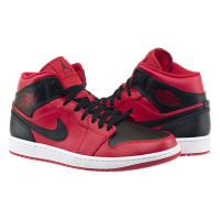 Красные кроссовки мужские Jordan 1 Mid (554724-660)