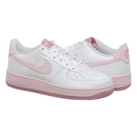 Белые кроссовки женские Nike Air Force 1 Gs Elemental Pink (CT3839-107)