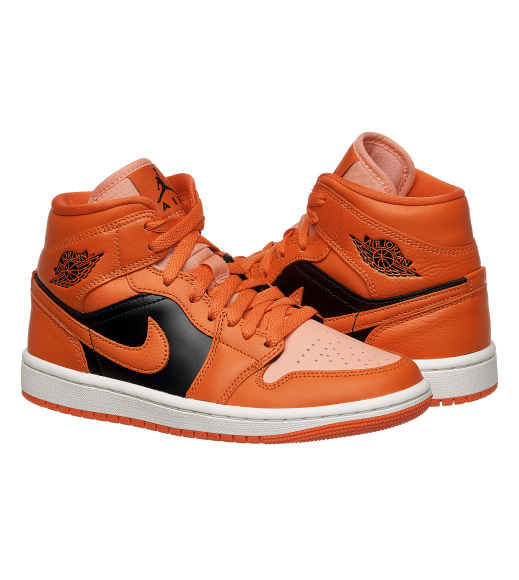 Кросівки жіночі Jordan 1 Mid Orange Black (DM3381-600)