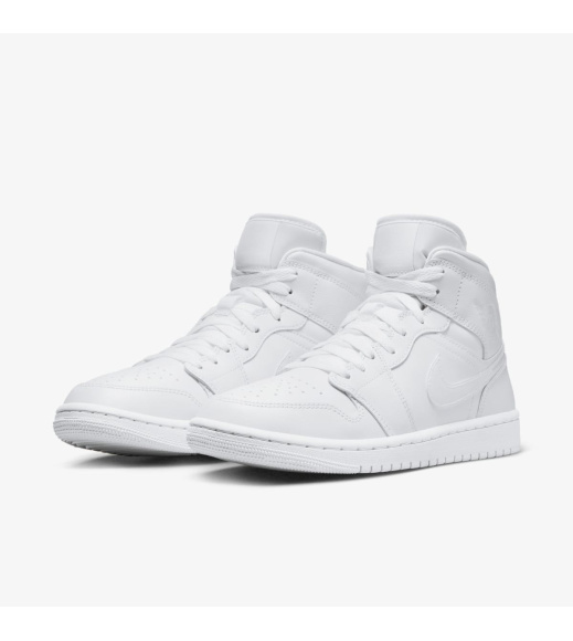 Белые кроссовки женские Nike Wmns Air Jordan 1 Mid (DV0991-111)