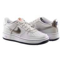 Серые кроссовки женские Nike Air Force 1 Gs (CT3839-004)