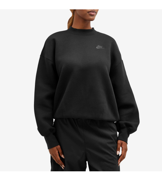 Кофта женская Nike Tech Fleece Oversized Crew Sweat Black (FV8041-010)