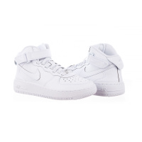 Белые кроссовки женские Nike Air Force 1 Mid Gs (FN1193-111)