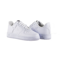 Белые кроссовки женские Nike Air Force 1 Low '07 Se Just Do It Triple White (FB8251-100)