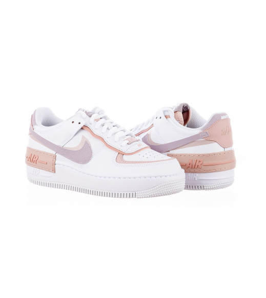 Белые кроссовки женские Nike W Air Force 1 Shadow White (CI0919-113)
