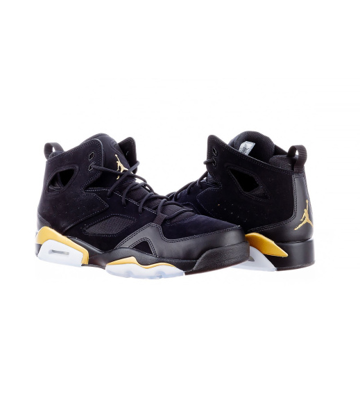 Черные кроссовки мужские Jordan Flight Club 91 Black Llic Gold (DC7329-007)