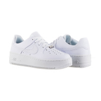 Белые кроссовки женские Nike W Air Force 1 Sage Low (AR5339-100)