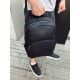 Мужской городской кожаный рюкзак 28х39х15, сумка наплечная для работы и путешествий Tiding Bag 60320 черная