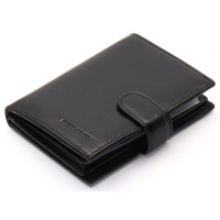 Черный мужской портмоне из натуральной кожи с отделением под автодокументы Marco Coverna MC-2090H-1