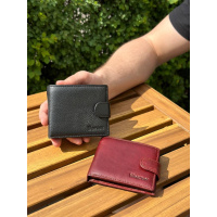 Мужской кошелек натуральный кошелек черный, коричневый HORTON 208