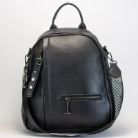 Жіночий шкіряний рюкзак міський 23х32х13, сумка для міста, подорожей та відпочинку, чорна Жіночий шкіряний рюкзак міський 23х32х13, сумка для міста, подорожей та відпочинку, чорна