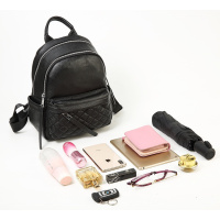 Жіночий шкіряний рюкзак міський 35х26х17, наплічник з натуральної шкіри, чорний Жіночий шкіряний рюкзак міський 35х26х17, наплічник з натуральної шкіри, чорний