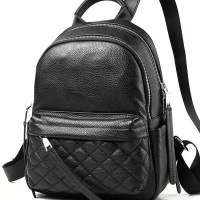 Жіночий шкіряний рюкзак міський 35х26х17, наплічник з натуральної шкіри, чорний Жіночий шкіряний рюкзак міський 35х26х17, наплічник з натуральної шкіри, чорний