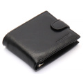 Черный кожаный мужской портмоне с зажимом для денег Marco Coverna MC-2006H-1