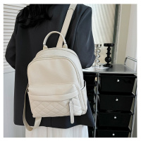 Жіночий шкіряний наплічник міський 35х26х17, рюкзак з натуральної шкіри, білий Жіночий шкіряний наплічник міський 35х26х17, рюкзак з натуральної шкіри, білий