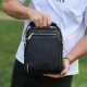 Мужская сумка-барсетка через плечо с ручкой 21х26х6 сумка мессенджер кожаная Tiding Bag M616932 черная