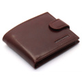 Коричневый мужской портмоне на кнопке из натуральной кожи Marco Coverna B047-802