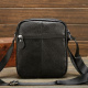 Мужская барсетка 18х21х7, сумка кожаная планшетка через плечо Tiding Bag SK N5386 черная