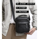Мужская сумка барсетка 17x21x9, кожаная сумочка планшет Tiding Bag 75003 черная