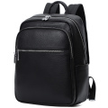 Мужской кожаный рюкзак для поездок и прогулок 30х40х17, сумка на спину в офис Tiding Bag 75362 черная