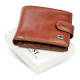 Мужской портмоне из натуральной кожи ST Leather B104 Коричневый