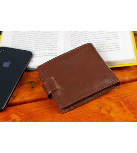 Мужской портмоне из натуральной кожи ST Leather B104 Коричневый