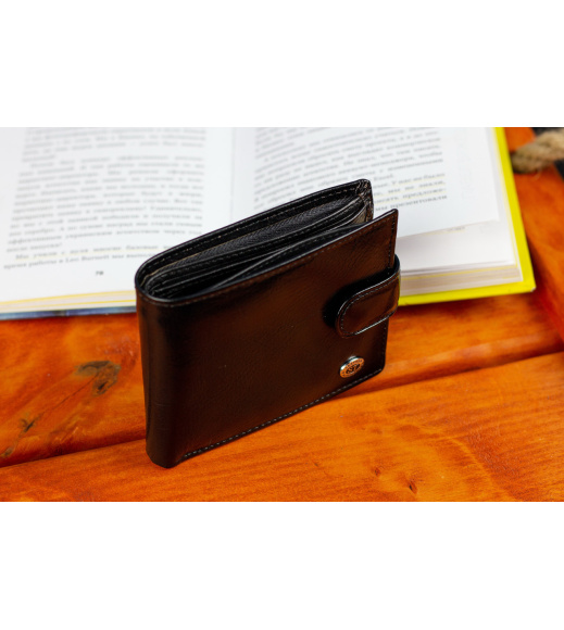 Стильный кожаный портмоне ST Leather В 103 Черный