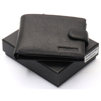 Черный кожаный портмоне с отделом для документов Marco Coverna MCBK10-805