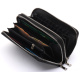 Черный мужской клатч на две молнии из натуральной кожи Marco Coverna MC-801-1