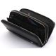 Черный мужской клатч на две молнии из натуральной кожи Marco Coverna MC-801-1