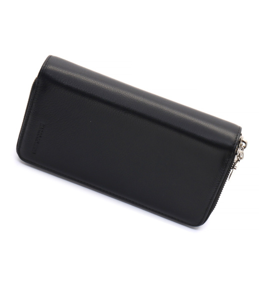 Черный мужской клатч на две молнии из натуральной кожи Marco Coverna MC-801-1