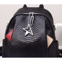 Жіночий рюкзак шкіряний міський з ременцем 23х30х11, сумка на спину для навчання, чорна Жіночий рюкзак шкіряний міський з ременцем 23х30х11, сумка на спину для навчання, чорна