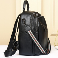 Стильна жіноча сумка на плечі 25х33х14, рюкзак з натуральної шкіри, чорний Стильна жіноча сумка на плечі 25х33х14, рюкзак з натуральної шкіри, чорний