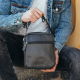 Сумка-барсетка мужская 19х22х5, мессенджер через кожаное плечо Tiding Bag BON6165 черный