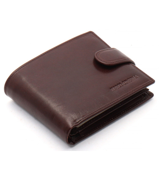 Коричневый портмоне с отделением для документов из натуральной кожи Marco Coverna MCB047-896