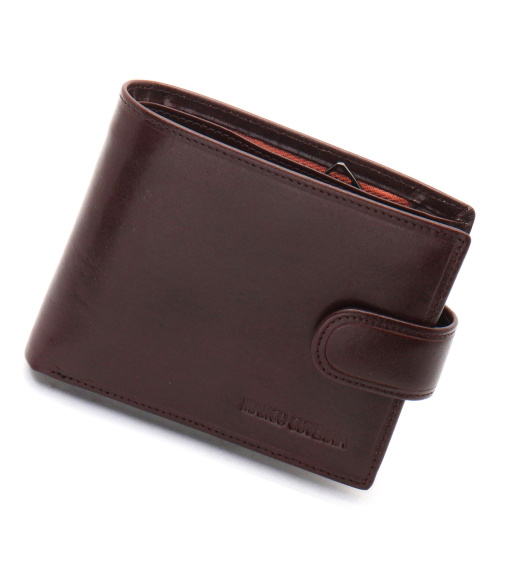 Коричневый портмоне с отделением для документов из натуральной кожи Marco Coverna MCB047-896