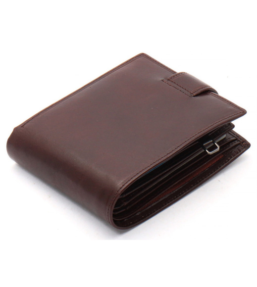 Коричневый портмоне с отделением для документов из натуральной кожи Marco Coverna MCB047-896