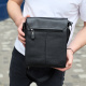 Сумка мессенджер 21.5x25x7 кожаная барсетка для мужчин Tiding Bag 35775 черная