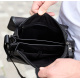Сумка мессенджер 21.5x25x7 кожаная барсетка для мужчин Tiding Bag 35775 черная