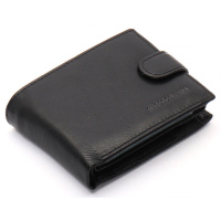 Черный мужской портмоне из натуральной кожи с визитницей Marco Coverna MC-2057H-1