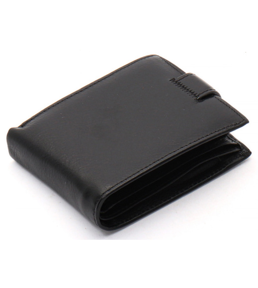 Черный мужской портмоне из натуральной кожи с визитницей Marco Coverna MC-2057H-1