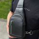 Стильный мужской слинг на плечи 18х32х6, сумка рюкзак для путешествий и отдыха TIDING BAG 7862 черная