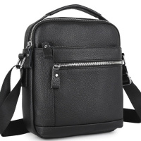 Кожаная мужская сумка-барсетка через плечо с черной ручкой Tiding Bag 78465