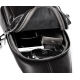 Мужской нагрудный кожаный слинг 18х32х7, сумка-рюкзак через плечо TIDING BAG-MK 83423 черная