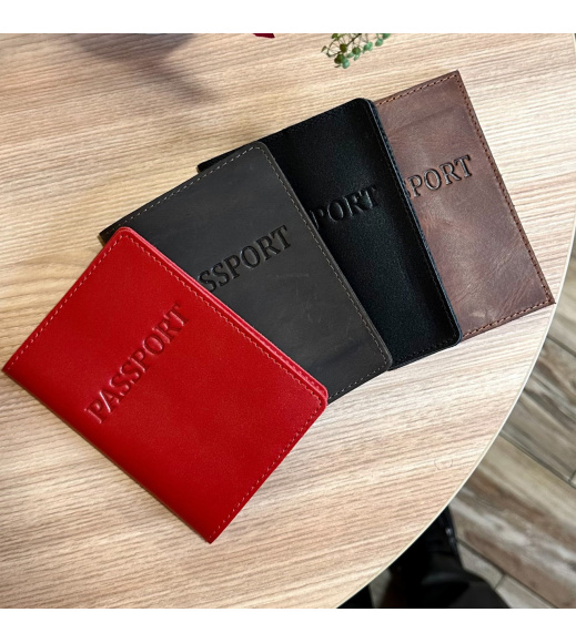 Кожаная обложка для паспорта с надписью 1940