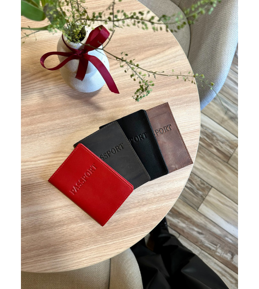 Кожаная обложка для паспорта с надписью 1940